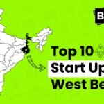 A graphical representation of the top 10 startups in West Bengal, India.