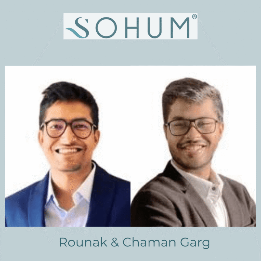 Rounak & Chaman Garg- Founders of Sohum Linen