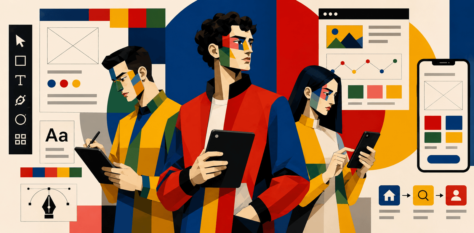 UI-UX Design course — interface flow