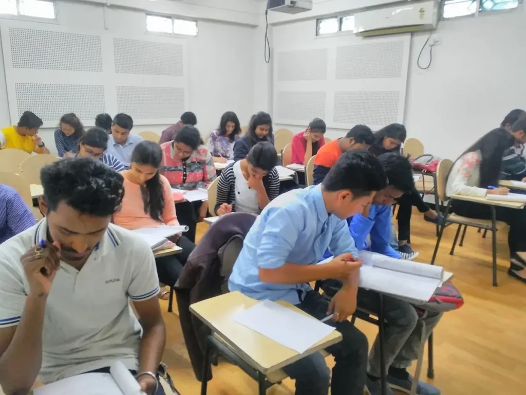 a group of students pursuing coaching at an institute