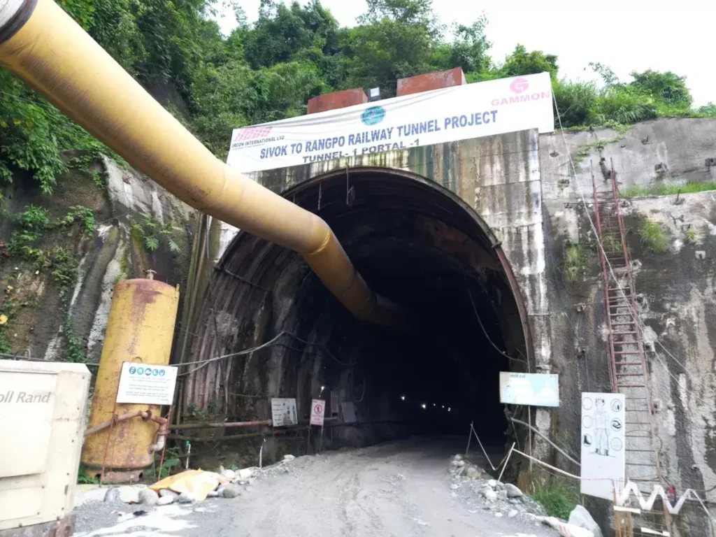 sivok-rangpo railway tunnel