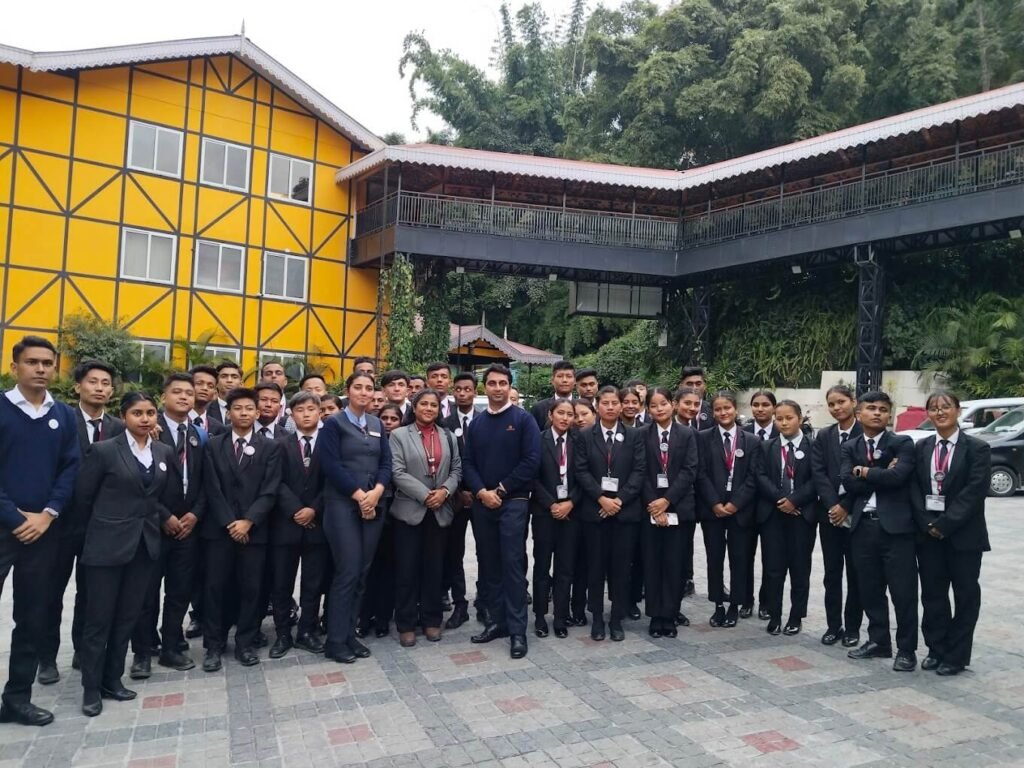group of students standing in front of GPTDC Institute of Hospitality Management