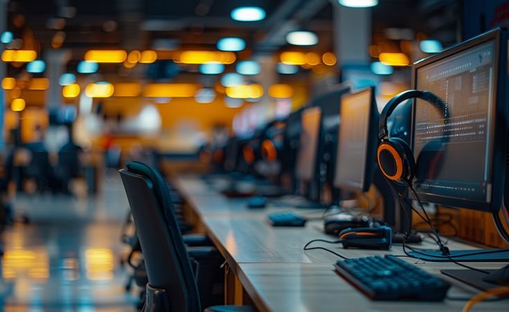 Telecalling job in Siliguri handling customer calls with headset